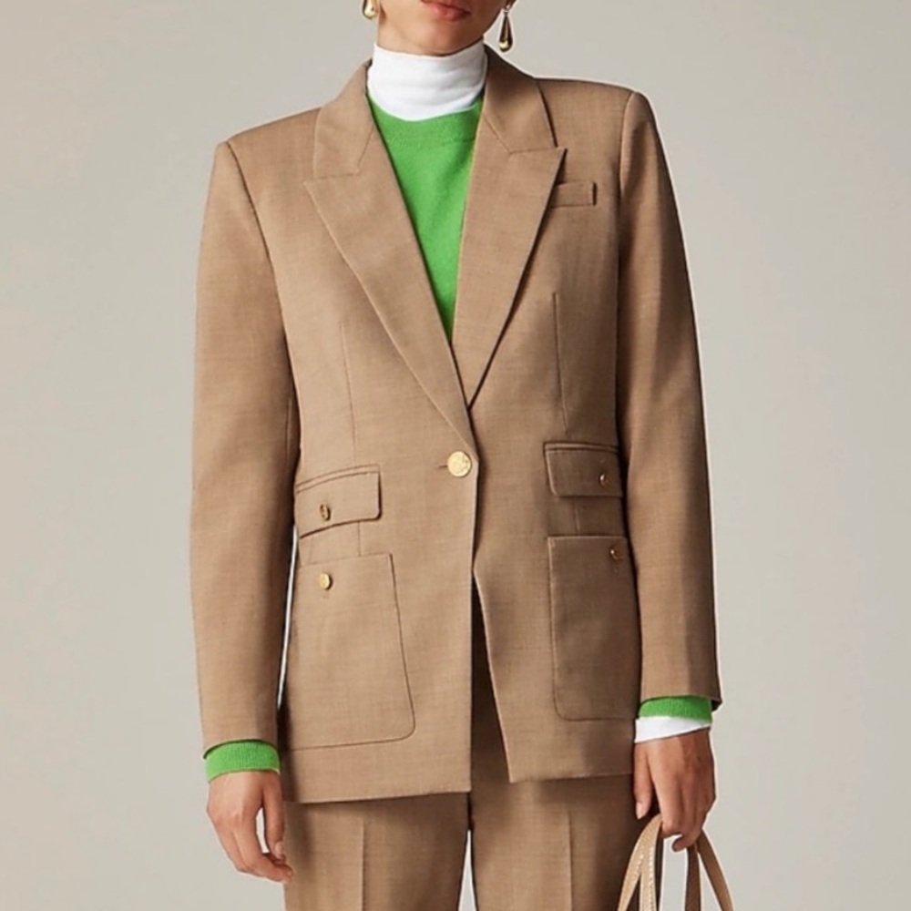 J. CREW Vivienne blazer in Italian bi-stretch wool blend